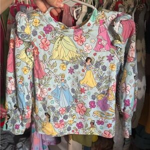 Posh Peanut Disney Pastel Princess Print Long Sleeve Top